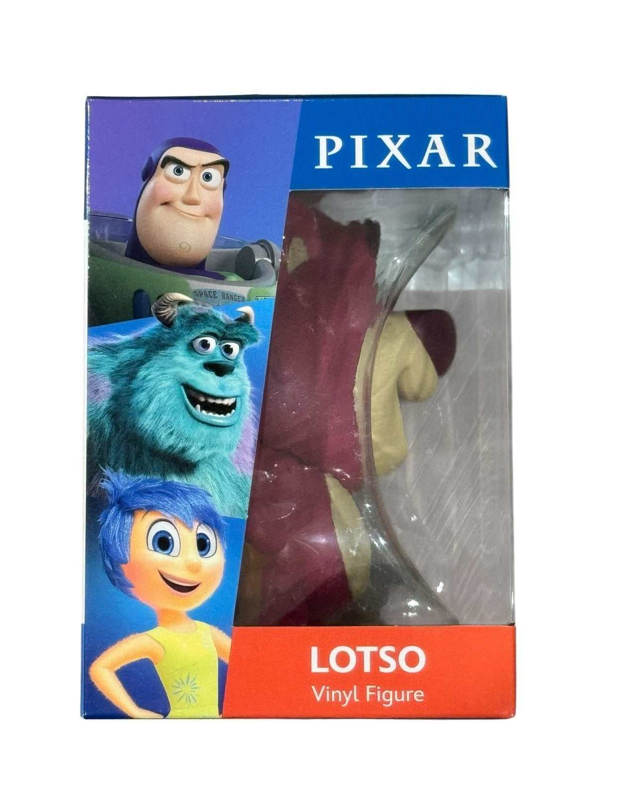 Disney Pixar Lotso vinyl figure in original sealed Pixar box, collectible toy from Toy Story series by CultureFly FlyGuys