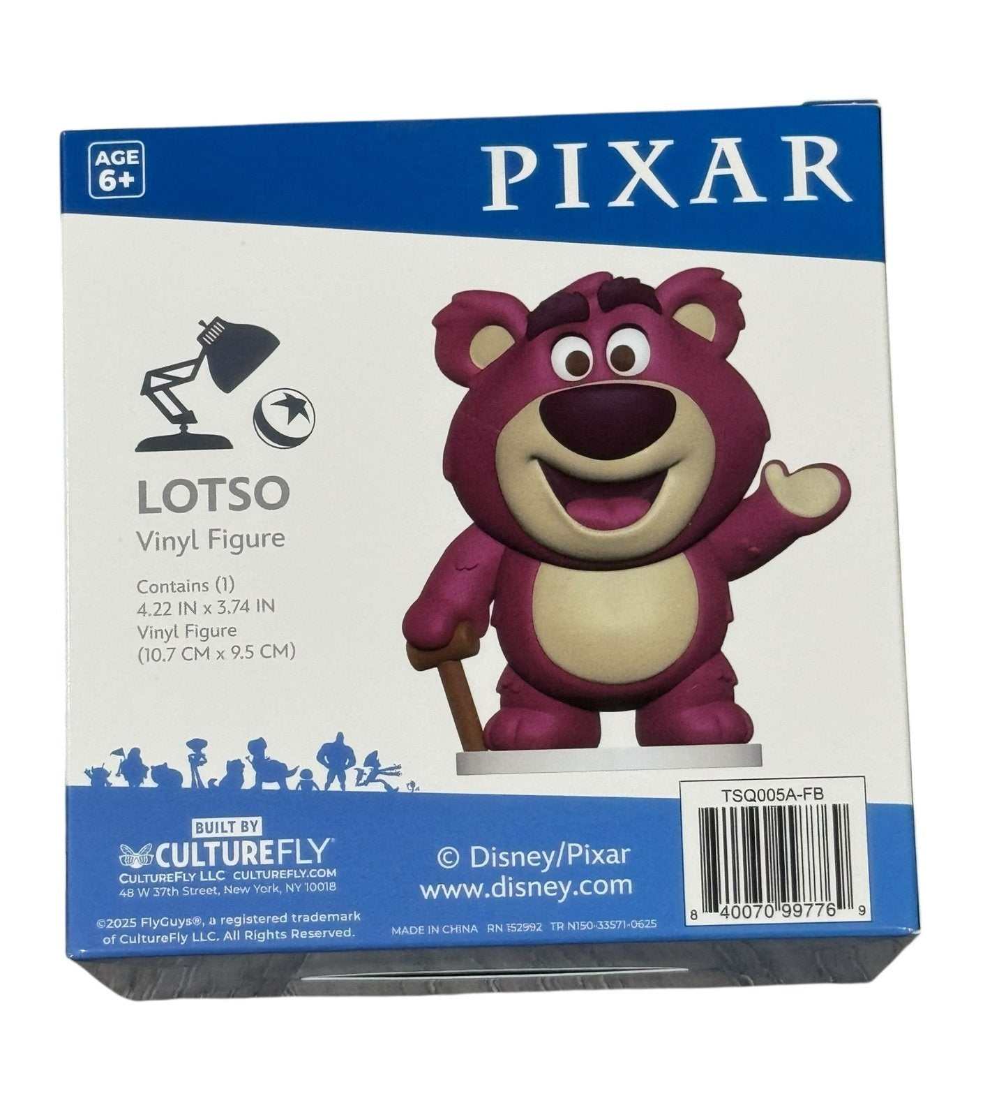 Disney Pixar Lotso vinyl figure Toy Story FlyGuys CultureFly collectible in original sealed box