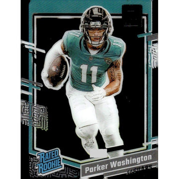 Parker Washington RC - 2023 Donruss CLEAR Series - NFL Jaguars Football Card #77