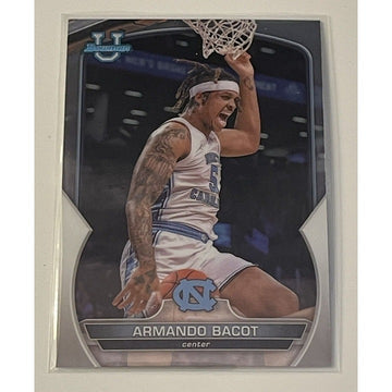 2022-23 Bowman University Chrome Armando Bacot RC 1st Bowman #44 - NC Tar Heels*