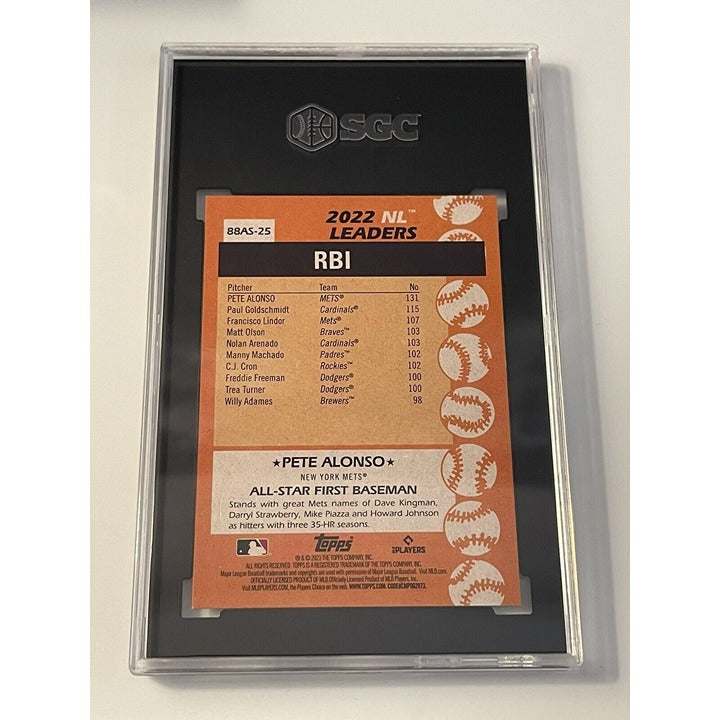 2023 Topps Series 2 Pete Alonso New York Mets 1988 All Star Anniversary graded 9.5 baseball card