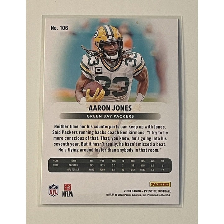 2023 Panini Prestige Football Aaron Jones Card #106 - NFL Green Bay Packers Card