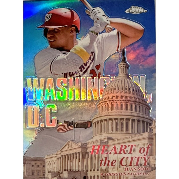 Juan Soto* 2022 Topps Chrome Heart Of The City Pink Refractor* - #HOC-6 National