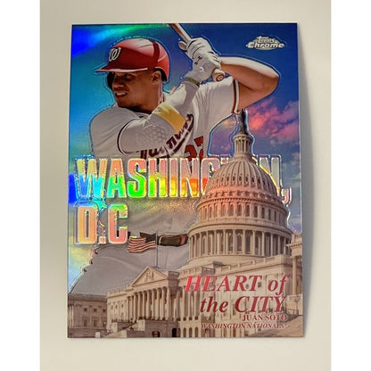 Juan Soto* 2022 Topps Chrome Heart Of The City Pink Refractor* - #HOC-6 National