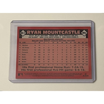 Ryan Mountcastle RC 2021 Topps Chrome 1986 ROOKIE REFRACTOR MLB Orioles #86BC-17