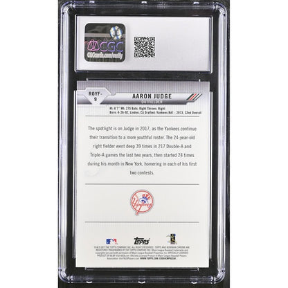 2017 - Bowman - MLB - New York Yankees - Aaron Judge - #ROYF-9 CGC 10 - Rookie