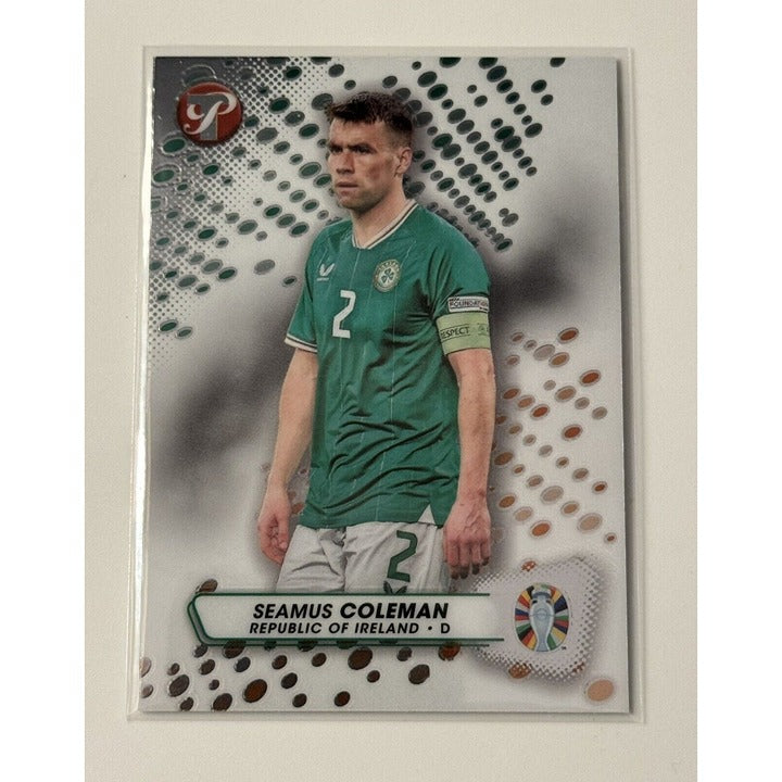TOPPS PRISTINE UEFA ROAD 2 EURO 2024 Pristine Futbol Card Seamus Coleman Ireland