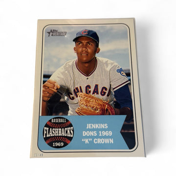 /49 OVERSIZED* Fergis Jenkins 2018 Topps Heritage FB BF-FJ 1969 MLB Chicago Cubs
