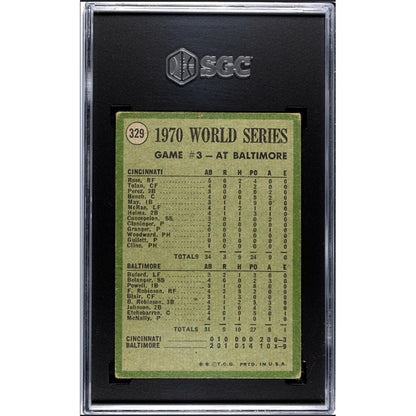 1971 Topps MLB World Series Game 3 SGC 1 Card #329 - 54 HOF Players In This Set!