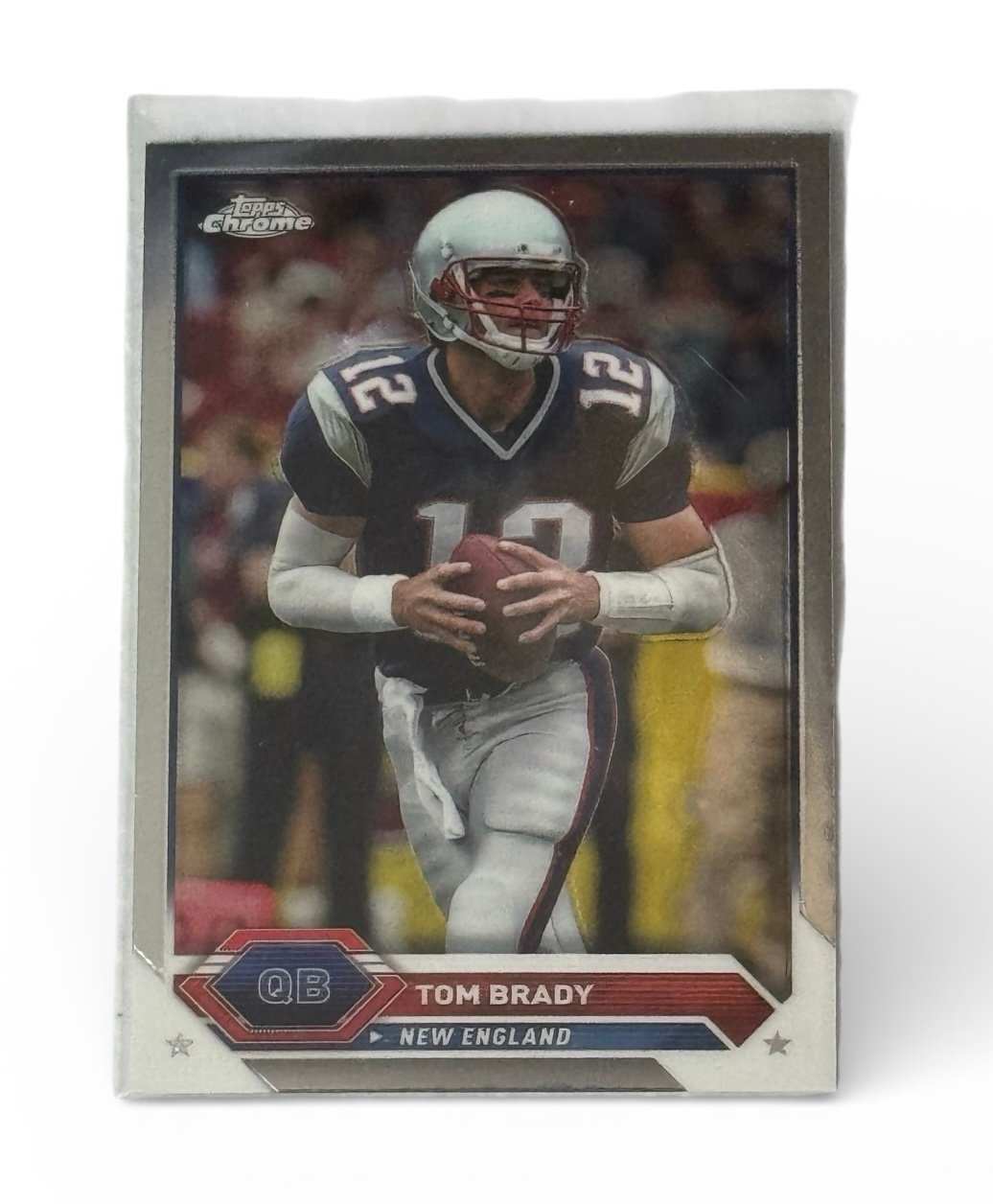 Tom Brady New England Patriots Topps Chrome football card