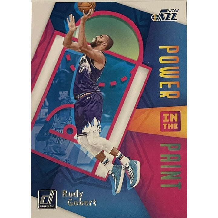 2020-21 Donruss Basketball Rudy Gobert* Power in the Paint Insert #1 - Utah Jazz