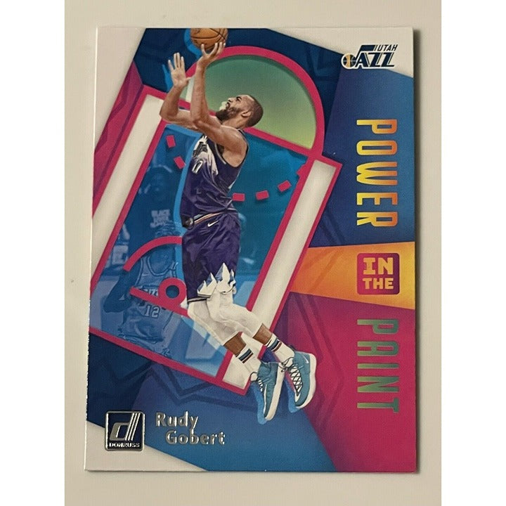 2020-21 Donruss Basketball Rudy Gobert* Power in the Paint Insert #1 - Utah Jazz