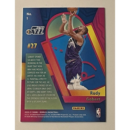 2020-21 Donruss Basketball Rudy Gobert* Power in the Paint Insert #1 - Utah Jazz