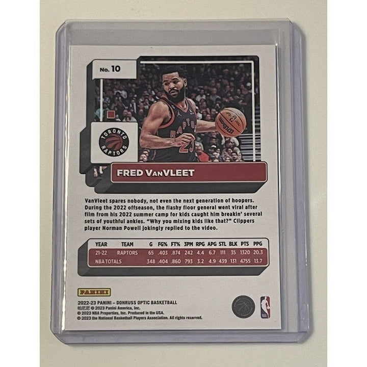 2022-23 Donruss Optic Basketball Fred Van Fleet - NBA Toronto Raptors - Card #10
