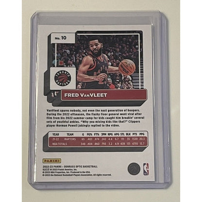 2022-23 Donruss Optic Basketball Fred Van Fleet - NBA Toronto Raptors - Card #10