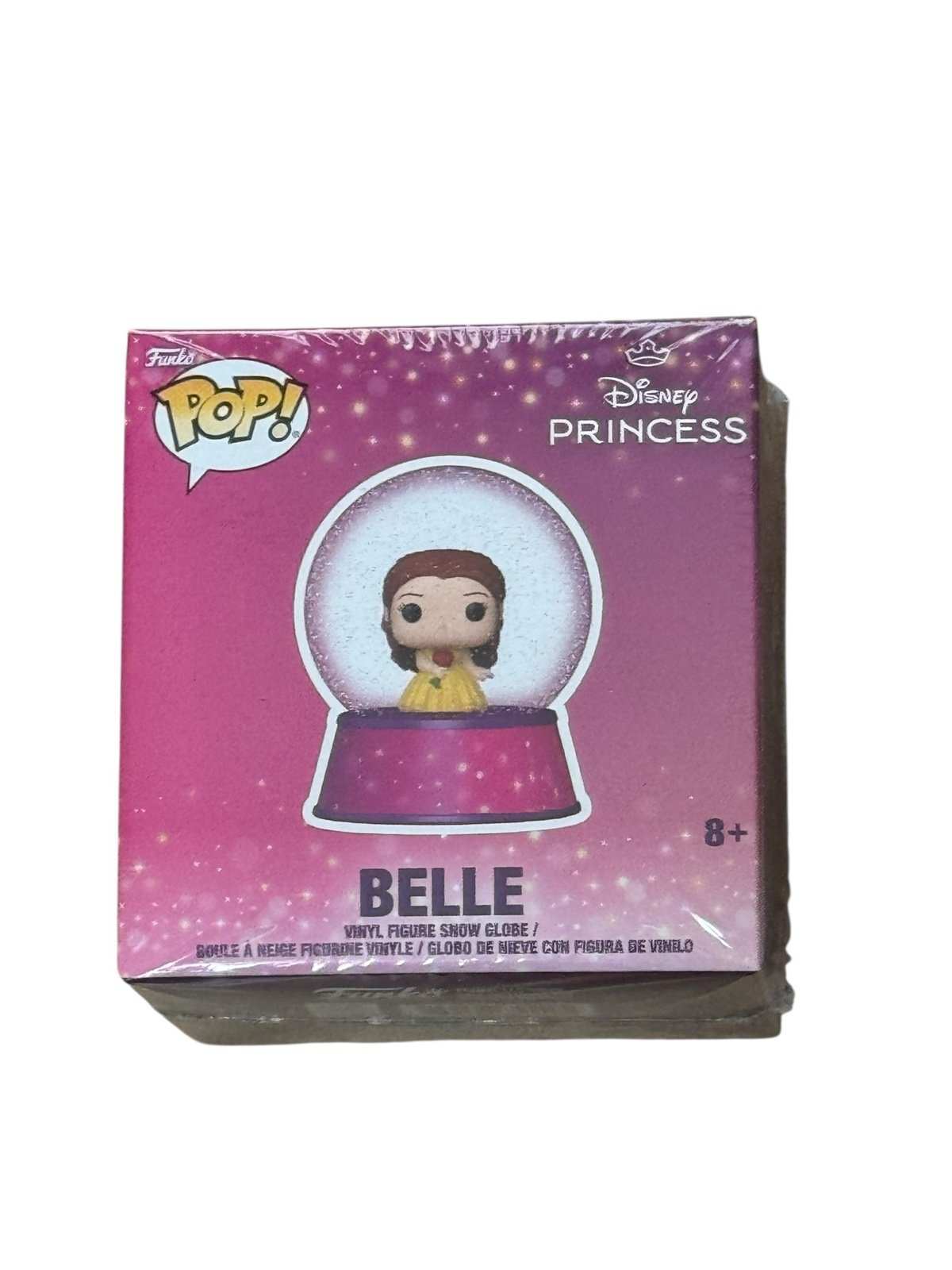 Funko Pop Disney Princess Belle snow globe vinyl collectible figure in sealed box