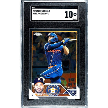 Jose Altuve 2023 Topps Chrome Magnenta Refractor Card #112 - MLB Houston Astros*