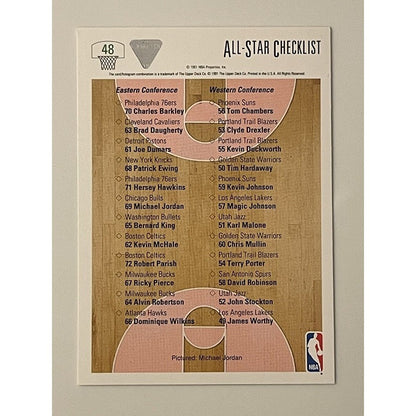 Michael Jordan* 1991 Upper Deck All-Star Weekend #48 - Chicago Bulls Basketball*