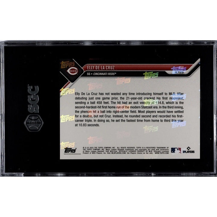 2023 Topps Now Elly De La Cruz RC #400 Rookie CALL-UP SGC 9.5 MLB Reds Baseball*