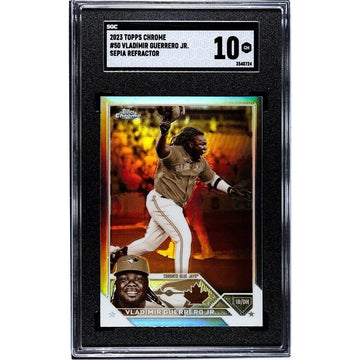 Vladimir Guerrero Jr. 2023 TOPPS CHROME Sephia REFRACTOR MLB Blue Jays - SGC 10*