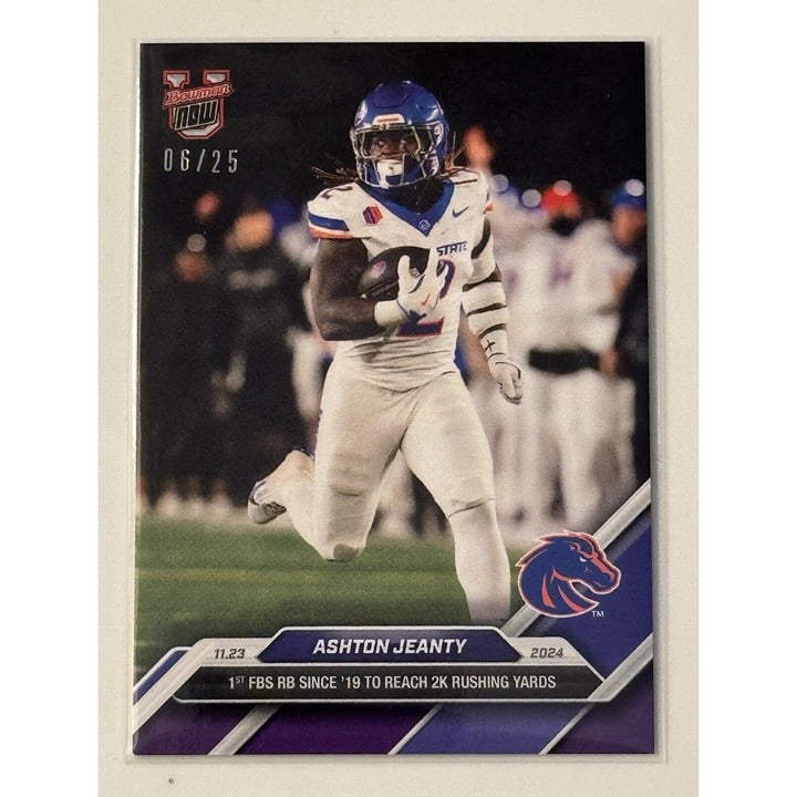 6/25* Ashton Jeanty RC 2024 Bowman U Now Football Card 48 Boise State - IN HAND*