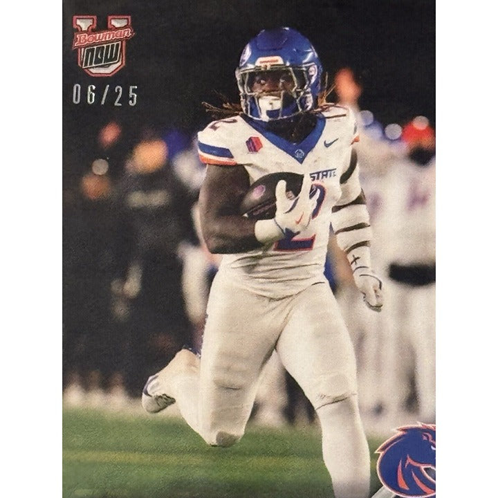 6/25* Ashton Jeanty RC 2024 Bowman U Now Football Card 48 Boise State - IN HAND*