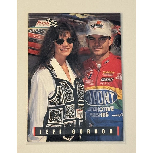 1995 Classic Finish Line Jeff Gordon 95 Silver Card #24 Dupont #24 - Winston Cup