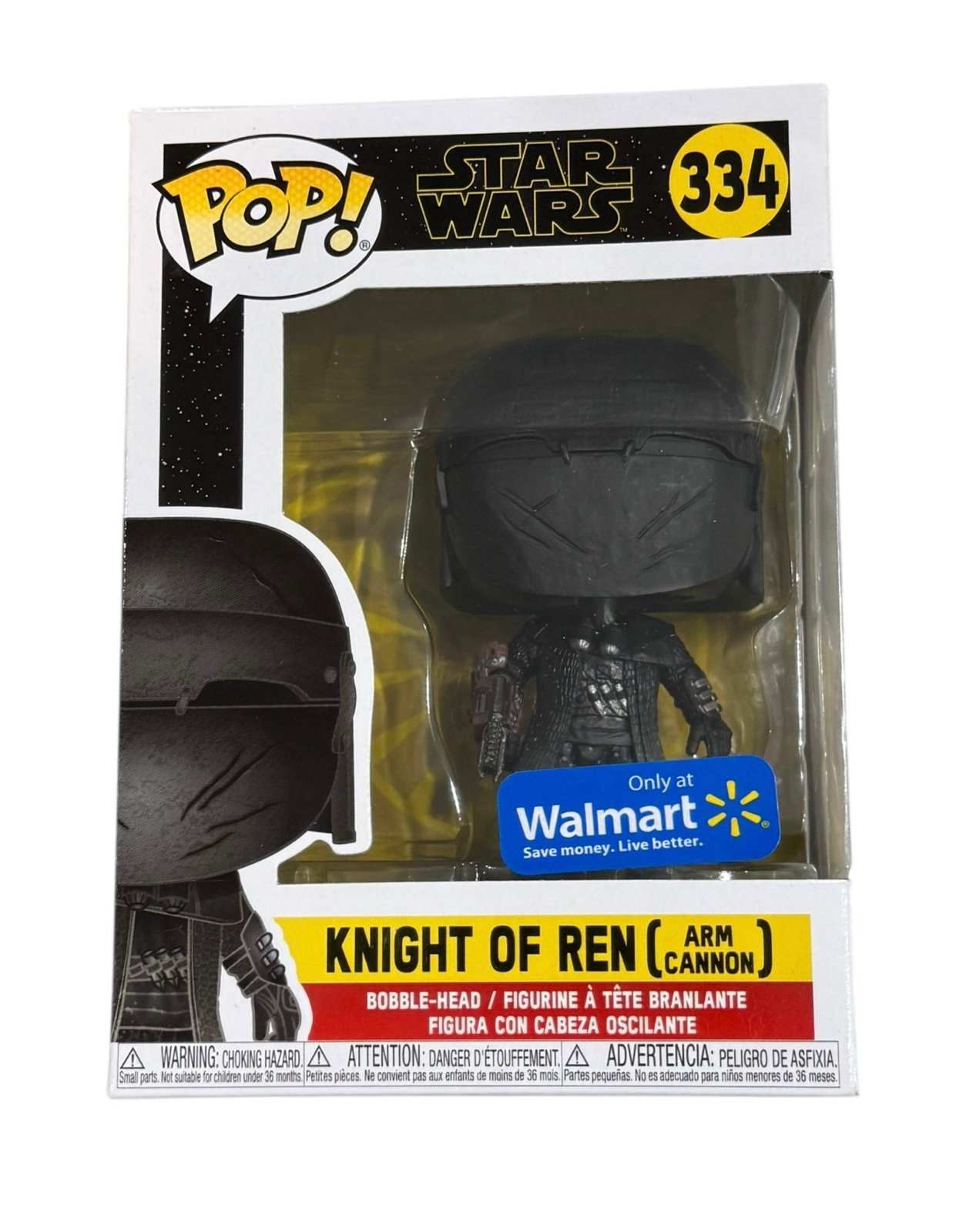 Funko Pop Star Wars Knight of Ren Arm Cannon Walmart Exclusive #334 collectible figure in sealed box