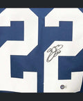 Emmitt Smith signed Dallas Cowboys #22 Thanksgiving Day NFL jersey JSA authenticated