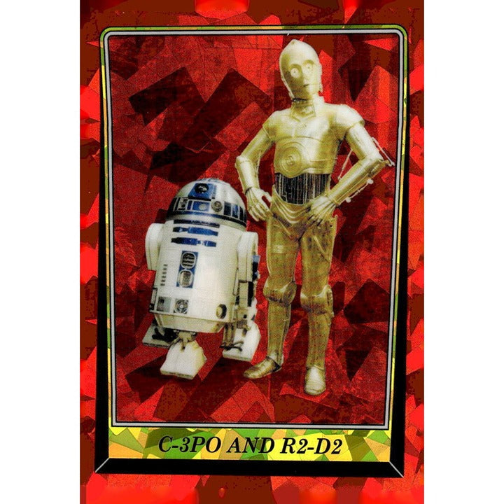 2023 Topps Chrome Sapphire Sapphire R2D2 And C-3PO Iconic Droids From Star Wars