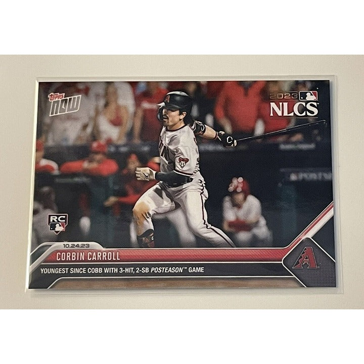Corbin Carroll* RC - 2023 MLB TOPPS NOW NLCS Card 1040 - YOUNGEST Since Ty Cobb