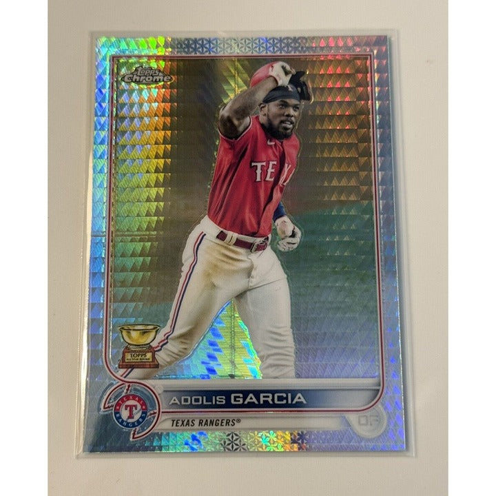 Adolis Garcia All Star RC 2022 Topps Chrome Logo Refractor MLB Texas Rangers #25