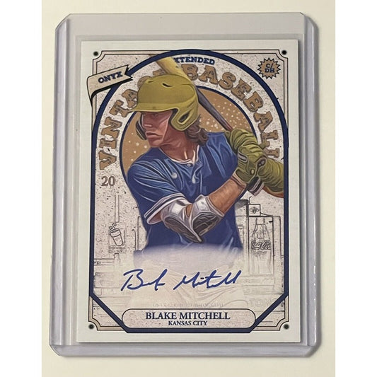 Blake Mitchell RC* Auto Onyx Vintage Extended Baseball Blue Ink MLB KC Baseball*
