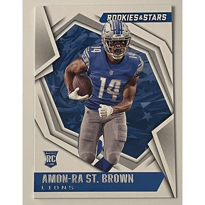 2021 Panini Rookies & Stars Amon-Ra St. Brown* RC Card #128 - NFL Detroit Lions*