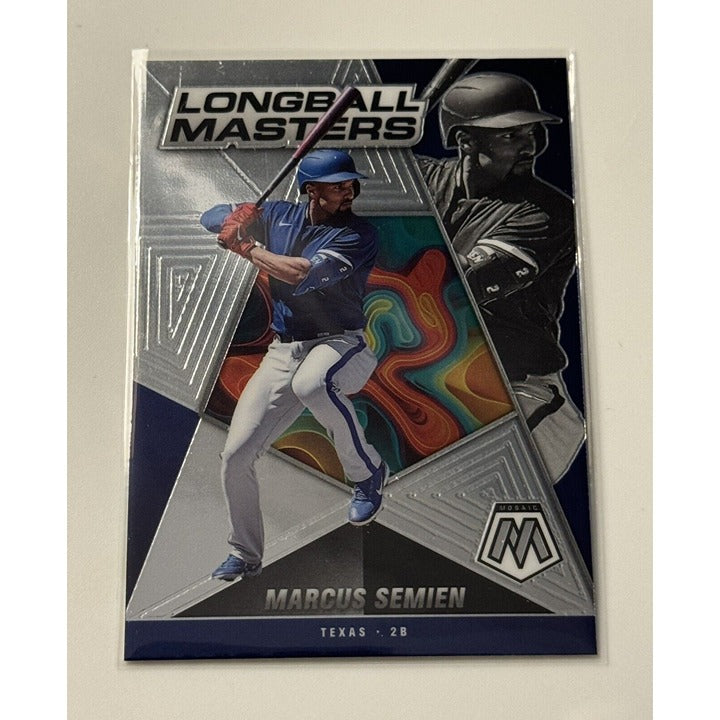 Marcus Semien* 2022 Panini Mosaic Card Number LM-4 Long Ball Masters MLB Rangers