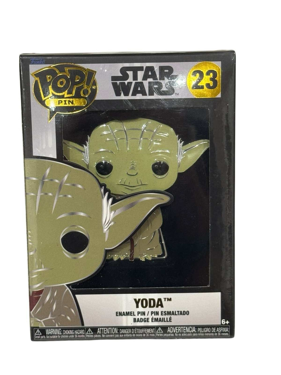 Funko Pop Pin Star Wars Yoda 23 enamel collectible pin Jedi Master vinyl display