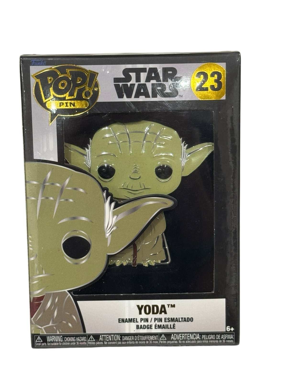 Funko Pop Pin Star Wars Yoda 23 enamel collectible pin Jedi Master vinyl display