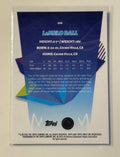 2023-24 Topps Finest LaMelo Ball basketball card #208 NBA Charlotte Hornets with detailed player stats and bio