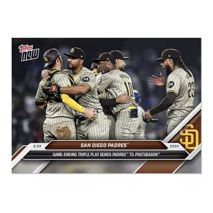San Diego Padres Triple Play* To Postseason 2024 MLB TOPPS NOW Card 747 - READY!