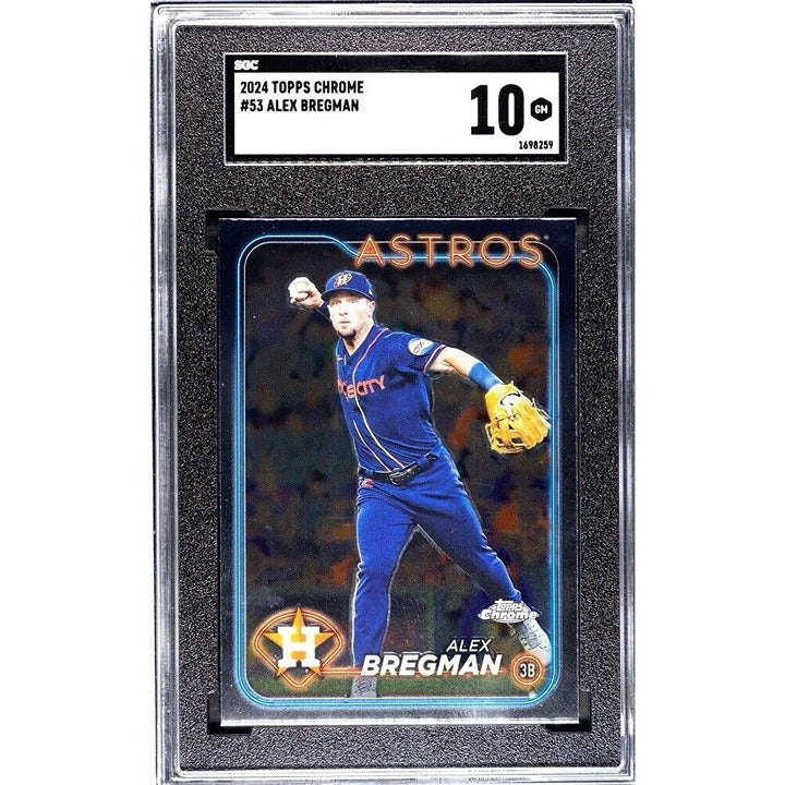 2024 Topps Chrome - Alex Bregman - MLB Houston Astros Baseball Card #53 - SGC 10