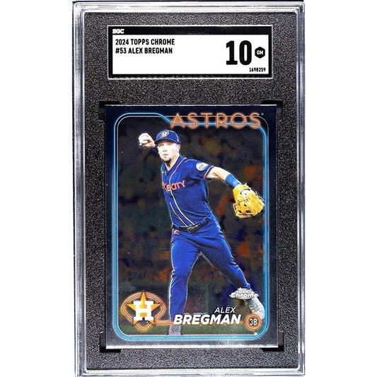 2024 Topps Chrome - Alex Bregman - MLB Houston Astros Baseball Card #53 - SGC 10