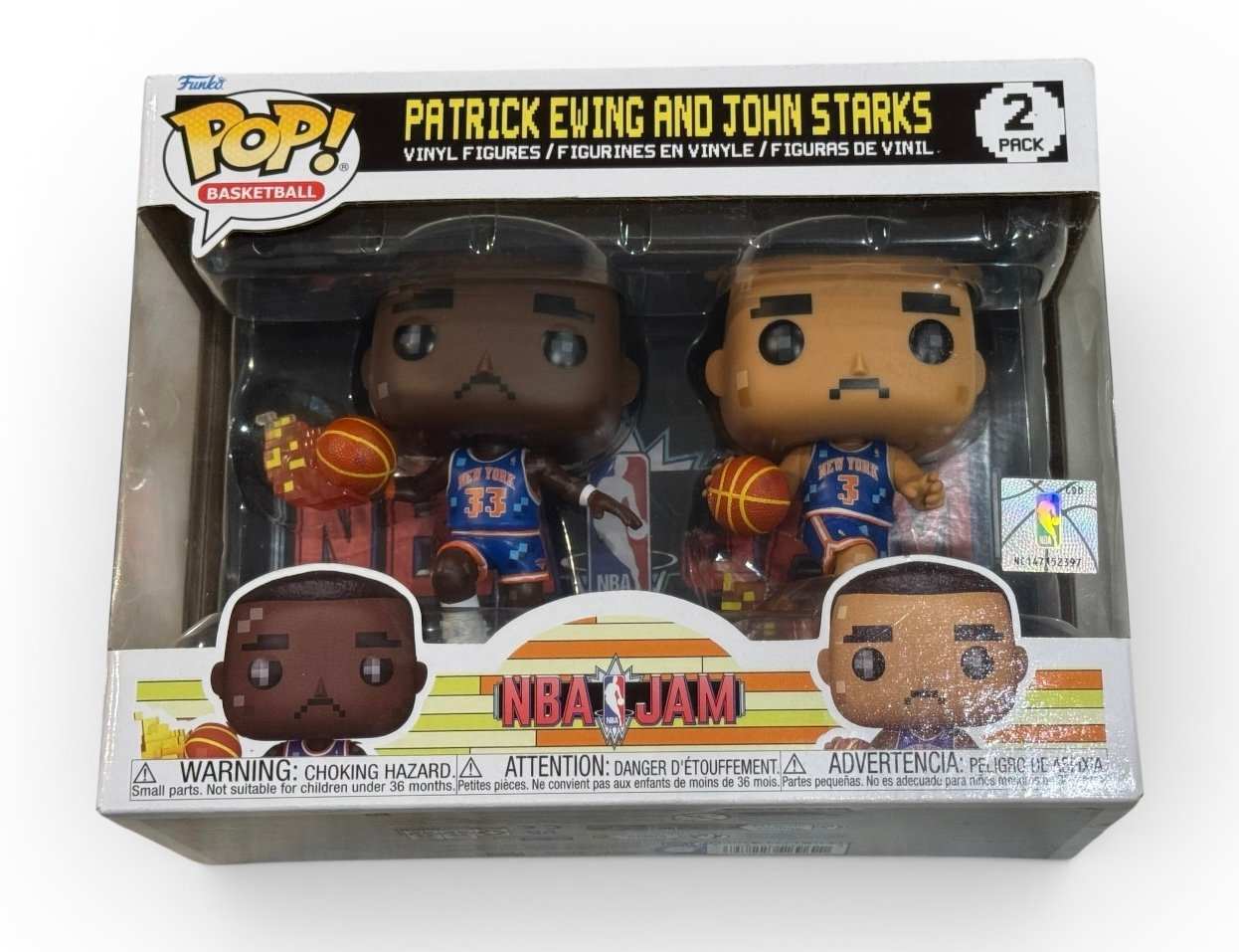 Funko Pop NBA Jam 2 pack Patrick Ewing and John Starks New York Knicks figures in original box