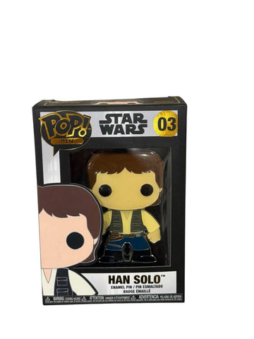 Funko Pop Pin Star Wars Han Solo enamel collectible pin in original trilogy packaging