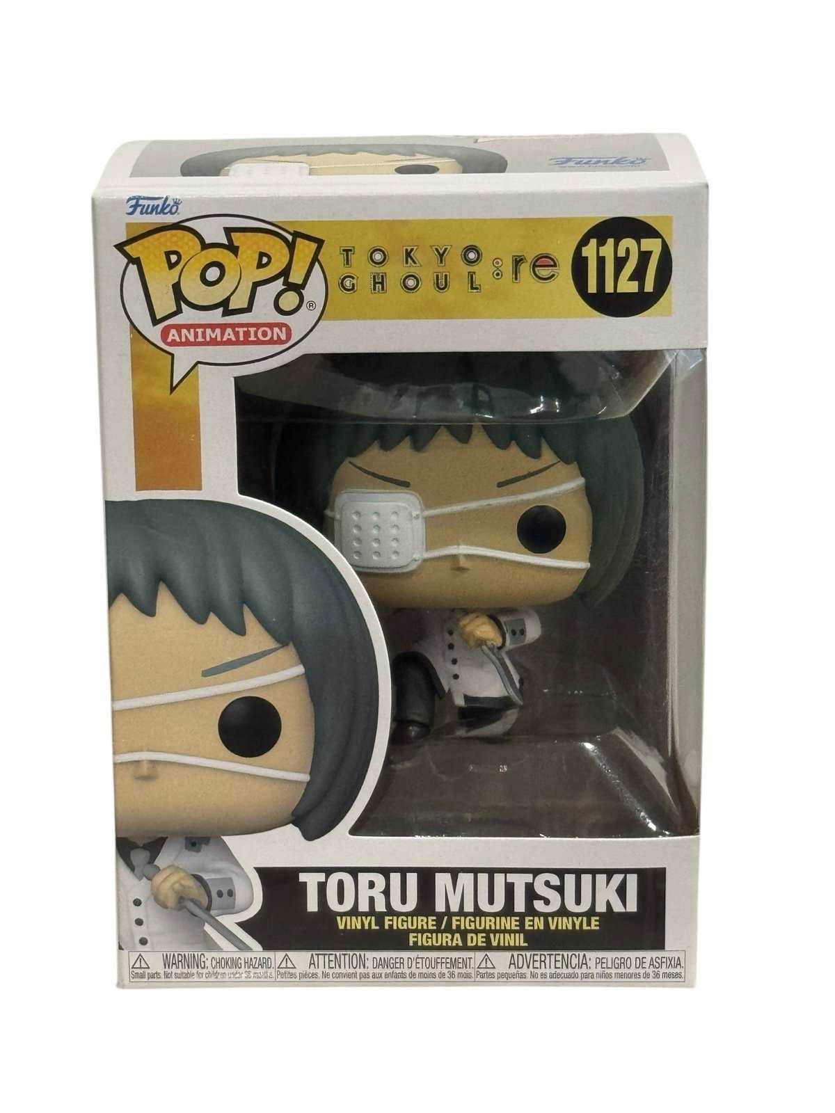 Funko Pop Tokyo Ghoul re Toru Mutsuki vinyl figure #1127 in sealed box