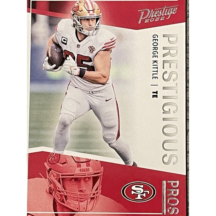 GEORGE KITTLE 2022 Panini Prestige Prestigious Pros Insert #PP-11 MINT! NFL 49’s
