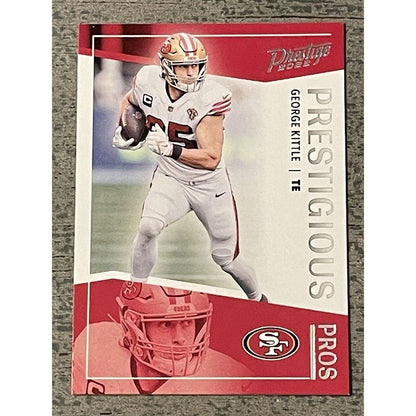 GEORGE KITTLE 2022 Panini Prestige Prestigious Pros Insert #PP-11 MINT! NFL 49’s