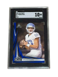 2023 Leaf Draft Drake Maye Blue Rookie Card B2 4 SGC 10 Gem Mint limited print run quarterback collectible