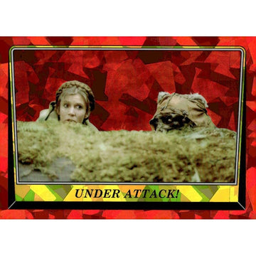2023 ROTJ Red Chrome Sapphire Princes Leah Under Attack! - Star Wars Collectible