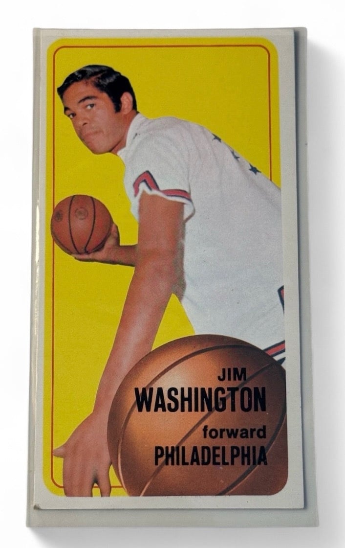 1970-71Topps JimWashington TallboyVintage BasketballCard #14NBA Philadelphia76er