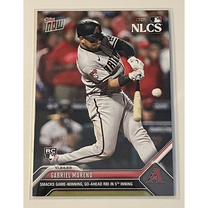 Gabriel Moreno RC - 2023 MLB NLCS TOPPS NOW #1041- Exclusive - Game winner Card*